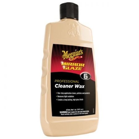MEGUIARS WAX Cleaner Wax, Clean/ Polish and Protect, 16 Ounce, Without Applicator M0616